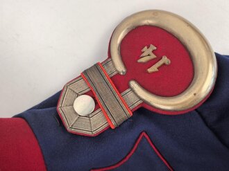 Preußen, Ulanka für einen Offizier im 2. Hannoveranischen Ulanen Regiment Nr. 14. Eigentumstück in gutem Gesamtzustand