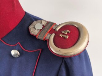 Preußen, Ulanka für einen Offizier im 2. Hannoveranischen Ulanen Regiment Nr. 14. Eigentumstück in gutem Gesamtzustand