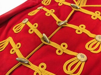 Preußen, Attila für Mannschaften im Leibgarde Husaren regiment, 3. Eskadron. Farbfrisches Eigentumstück in gutem Gesamtzustand