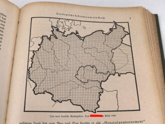 "Großdeutschland und die Welt" drei Schulbücher von 1941 und 42.