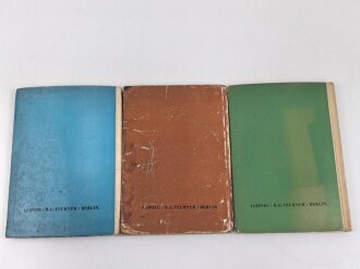 "Großdeutschland und die Welt" drei Schulbücher von 1941 und 42.