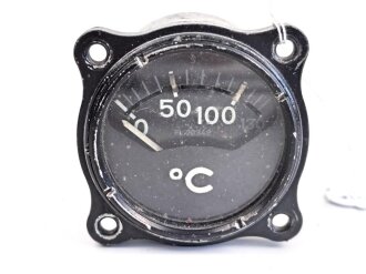 Luftwaffe Elektrischer Temperatur Anzeiger Fl 20342, Verbaut unter anderem in BF109. Funktion nicht geprüft