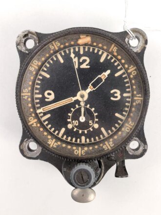 Luftwaffe , Borduhr Junghans Fl 23885. Unter anderem in Bf 109 verbaut. Läuft einwandfrei