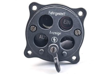 Luftwaffe Vierlampengerät, Fahrwerksanzeige elektrisch Fl 32526. Neuzeitliche Sammleranfertigung