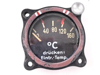 Luftwaffe, Temperaturanzeiger bis 160 Grad, Fl 20343, neuzeitliche Sammleranfertigung