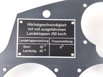 Luftwaffe , Gerätebrett für BF 109 E. Gebraucht, aus Sammlungsauflösung