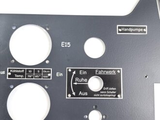 Luftwaffe , Gerätebrett für BF 109 E. Gebraucht, aus Sammlungsauflösung