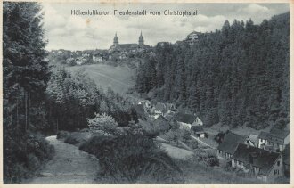 Ansichtskarte "Höhenluftkurort Freudenstadt vom Christophstal" datiert 1932