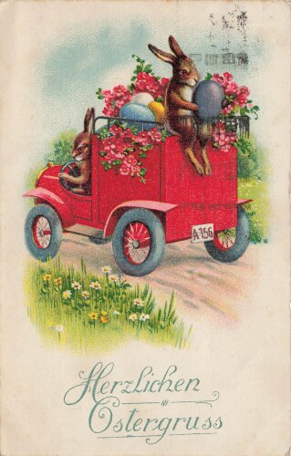 Ansichtskarte "Herzlichen Ostergruss" datiert 1932