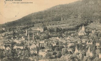 Ansichtskarte "Baden-Baden Von der Leopoldshöhe"