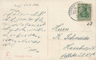 Ansichtskarte "Lüneburger Heide" datiert 1913
