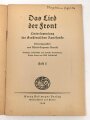 "Das Lied der Front - Liedersammlung des Großdeutschen Rundfunks",  Heft 3, 1940, 89 Seiten, 13 x 19 cm, gebraucht