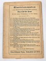 "Das Lied der Front - Liedersammlung des Großdeutschen Rundfunks",  Heft 3, 1940, 89 Seiten, 13 x 19 cm, gebraucht