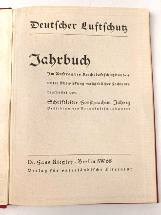 "Deutscher Luftschutz - Jahrbuch"  115 Seiten,...