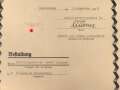 Gruppe Verleihungsurkunden Artilleristen und späteren Pioniers der Wehrmacht.