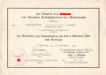 Gruppe Verleihungsurkunden Artilleristen und späteren Pioniers der Wehrmacht.