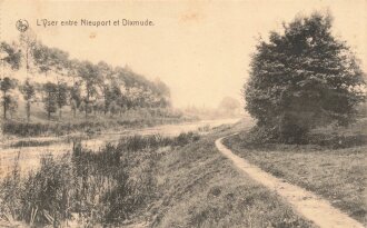 Ansichtskarte "LYser entre Nieuport et Dixmude"