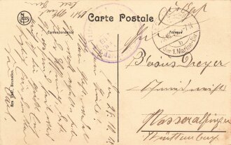 Ansichtskarte "LYser entre Nieuport et Dixmude"