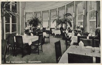 Ansichtskarte "Bad Hermannsborn - Glasterrasse"