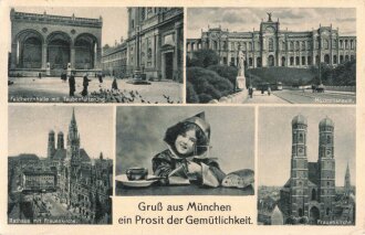 Ansichtskarte "Gruß aus München ein...