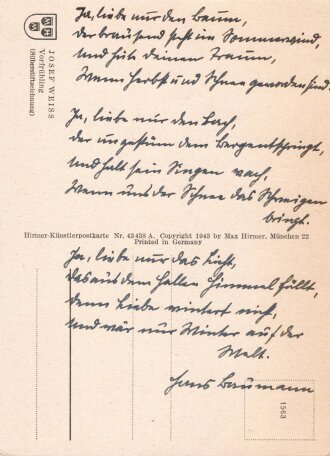 Ansichtskarte "Vorfrühling"