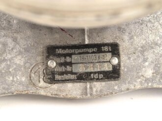 Me262, Waldwerk Kuno. Ölpumpe " Motorpumpe 18...