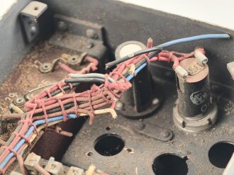 Me262, Waldwerk Kuno.  Schalt und Verteilerkasten "SVK 2-17" , Fl 47261. Grob gereinigt, Funktion nicht geprüft, unvollständig