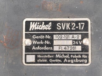 Me262, Waldwerk Kuno.  Schalt und Verteilerkasten "SVK 2-17" , Fl 47261. Grob gereinigt, Funktion nicht geprüft, unvollständig
