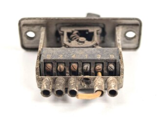 Me262, Waldwerk Kuno. Kippwechselschalter Siemens ,  Grob gereinigt.