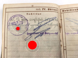 Wehrpaß Luftwaffe, eingestellt am 4.11.1935 bei Infanterie Regiment 6 St.Pölten.