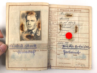 Wehrpaß Luftwaffe, eingestellt am 4.11.1935 bei Infanterie Regiment 6 St.Pölten.