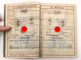 Wehrpaß Luftwaffe, eingestellt am 4.11.1935 bei Infanterie Regiment 6 St.Pölten.