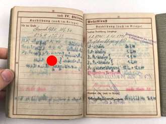 Wehrpaß Luftwaffe, eingestellt am 4.11.1935 bei Infanterie Regiment 6 St.Pölten.