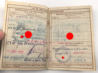 Wehrpaß Luftwaffe, eingestellt am 4.11.1935 bei Infanterie Regiment 6 St.Pölten.