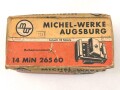 Me262, Waldwerk Kuno. 10 Stück Reihentrennstecker " 14 MIN 265 60" in originaler Umverpackung der " Michel-Werke Augsburg"