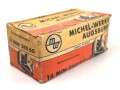 Me262, Waldwerk Kuno. 10 Stück Reihentrennstecker " 14 MIN 265 60" in originaler Umverpackung der " Michel-Werke Augsburg"