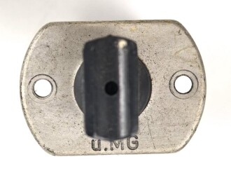 Me262, Waldwerk Kuno. Sicherungselement " u.MG" Gerät Nummer 126-608. Mit Sicherung, grob gereinigt