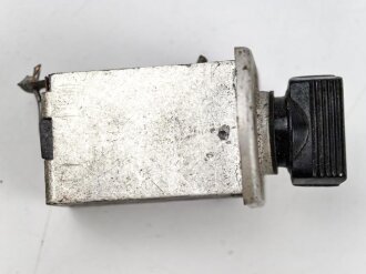 Me262, Waldwerk Kuno. Sicherungselement " u.MG" Gerät Nummer 126-608. Mit Sicherung, grob gereinigt