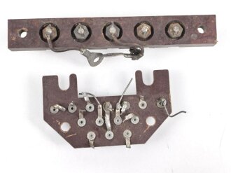 Me262, Waldwerk Kuno. Drei Bauteile, Maße des grössten etwa 15 x 18cm. Grob gereinigt