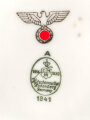 Heer, Kantinenporzellan Tassenunterteller, Hersteller Hutschenreuther Hohenberg Germany 1941, Durchmesser 14cm, gebraucht