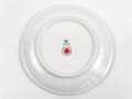 Deutsche Arbeitsfront, Kantinenporzellan Tassenunterteller, Hersteller Hutschenreuther Hhenberg Germany, Durchmesser 16cm, gebraucht