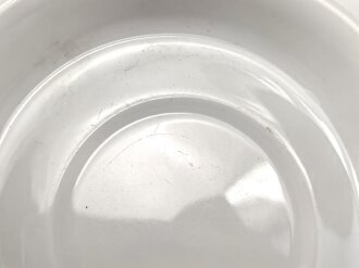 Heer, Kantinenporzellan Tassenunterteller, Hersteller K&A Krautheim Selb Bavaria Germany 1938, Durchmesser 14cm, gebraucht