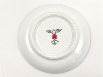 Heer, Kantinenporzellan Tassenunterteller, Hersteller Johann Haviland Bavaria 1940, Durchmesser 15cm, gebraucht