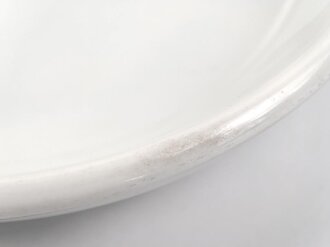 Reichsarbeitsdienst Heer, Kantinenporzellan kleine Schale, Hersteller Alt Schönwald 1940, Durchmesser 17cm, gebraucht