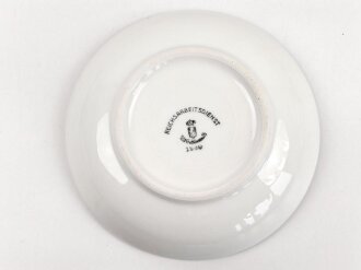 Reichsarbeitsdienst Heer, Kantinenporzellan kleine Schale, Hersteller Alt Schönwald 1940, Durchmesser 17cm, gebraucht