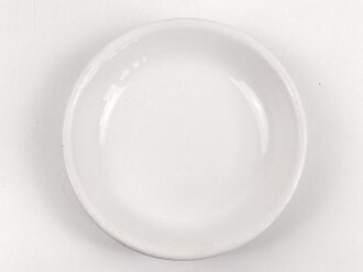 Reichsarbeitsdienst Heer, Kantinenporzellan kleine Schale, Hersteller H&G Selb Bavaria Germany Heinrich, Durchmesser 17cm, gebraucht
