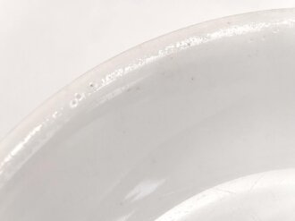Reichsarbeitsdienst Heer, Kantinenporzellan kleine Schale, Hersteller H&G Selb Bavaria Germany Heinrich, Durchmesser 17cm, gebraucht