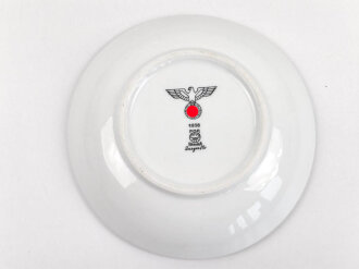 Heer, Kantinenporzellan kleine Schale, Hersteller PMR Bavaria Jaeger & Co 1938, Durchmesser 17cm, gebraucht