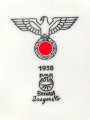 Heer, Kantinenporzellan kleine Schale, Hersteller PMR Bavaria Jaeger & Co 1938, Durchmesser 17cm, gebraucht