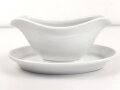 Luftwaffe, Kantinenporzellan Sauciere, Hersteller Bauscher Weiden 1938. Gesamtlänge 25cm, gebraucht